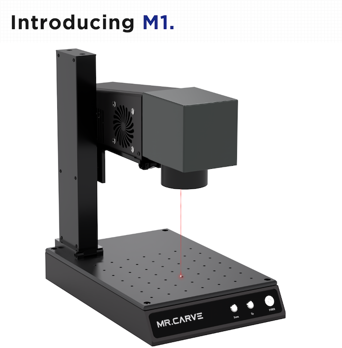 MR.CARVE M1 Pro Fiber Laser Marking Machine,All Metal Laser Engraver  Machine with(70mm*70mm), 2 in 1 Industrial Grade & Craft Grade Suitable for