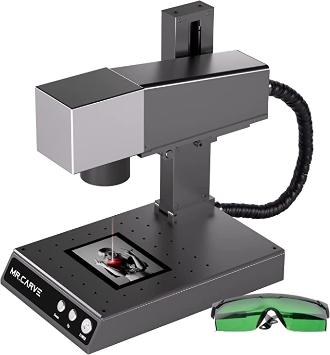 DAJA Mr Carve M1 Pro Laser Metal Engraving Machine Fiber Laser Printer  Machine Jewelry Laser Marking Machine with Rotary Roller